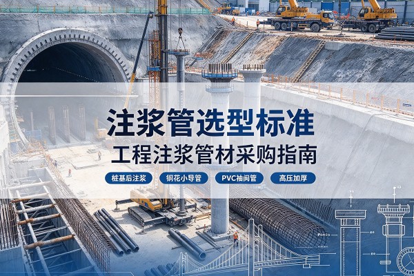 福建注浆管选型标准